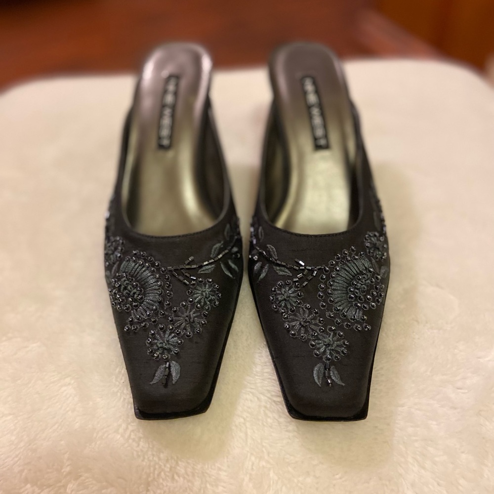Nine West Beaded Mules